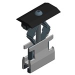 Fotovoltage - verbindings- en bevestigingselementen Van der Valk Intermediate clamp (Black)